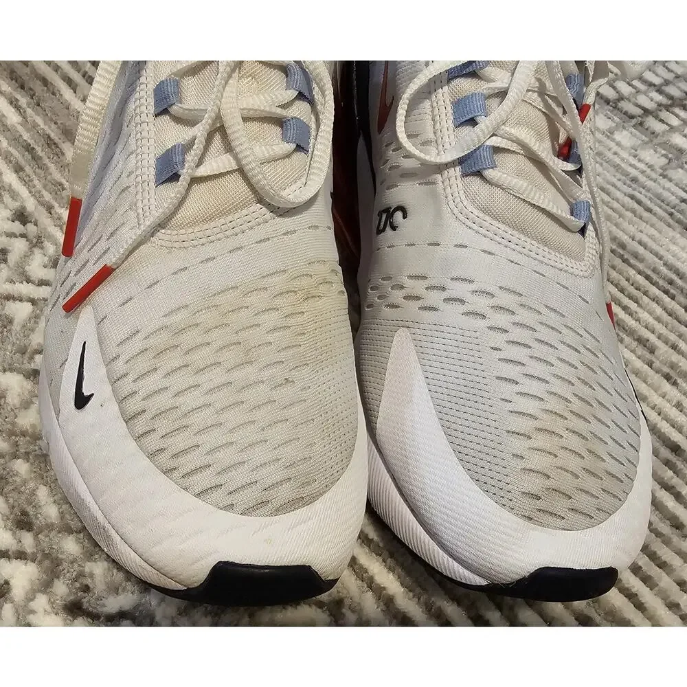 Nike Air Max 270 USA White Navy Chile Red Men's Size 11.5 DJ5172-100